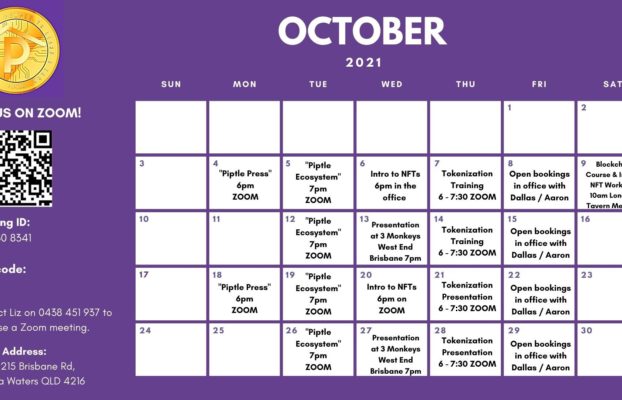October Calendar 2021