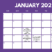 Piptle January 2022 Calendar