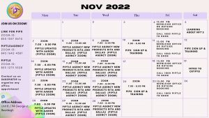 November Calendar 2022